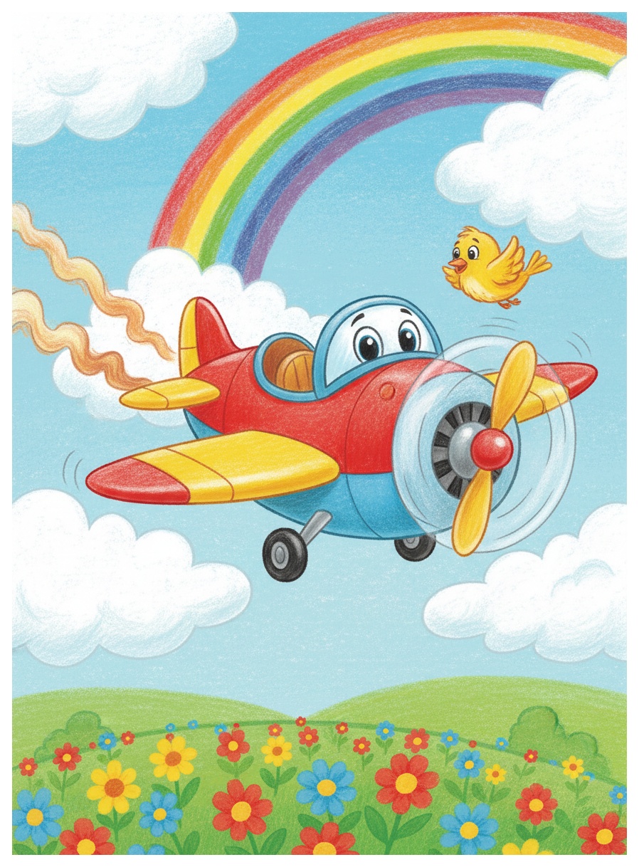 Airplane colored