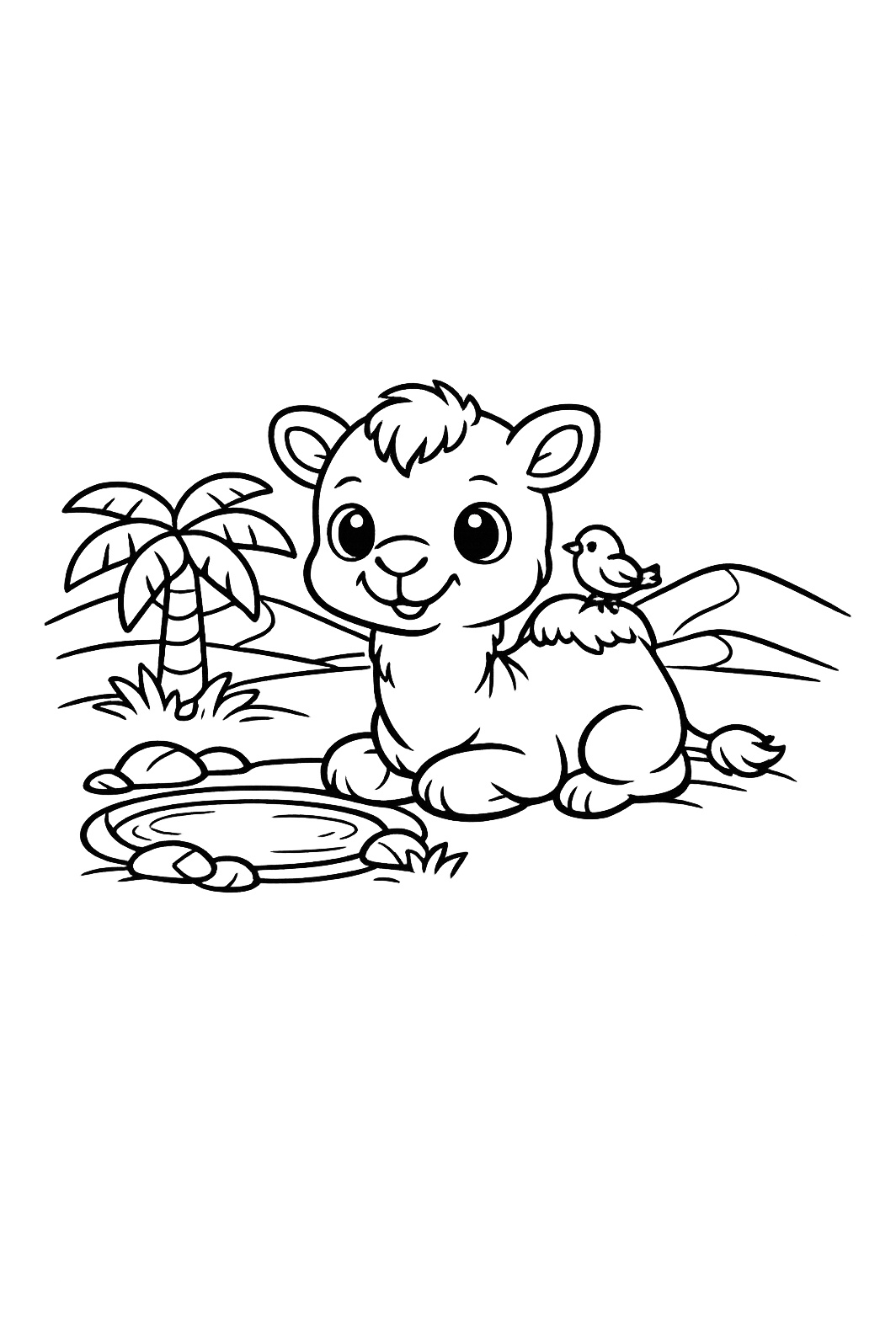 Camel coloring pages