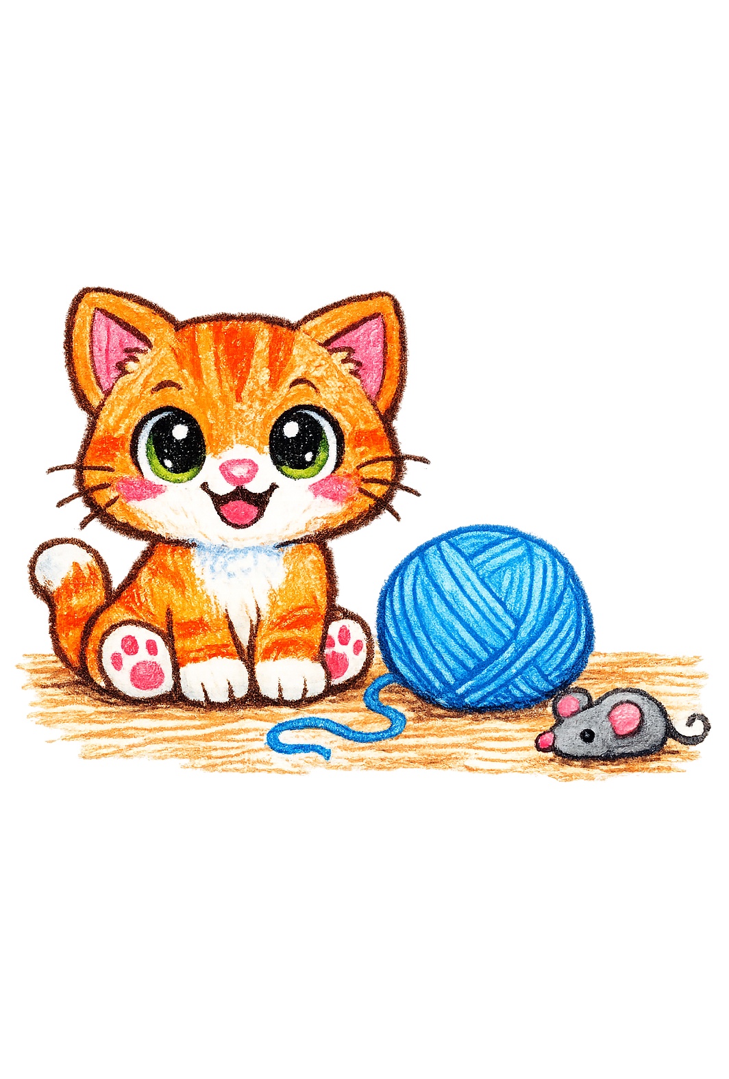 Cat colored