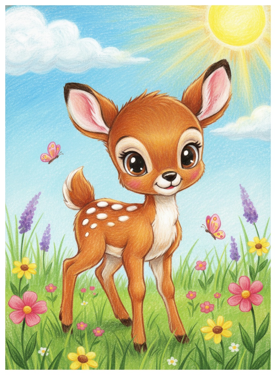 Deer colored