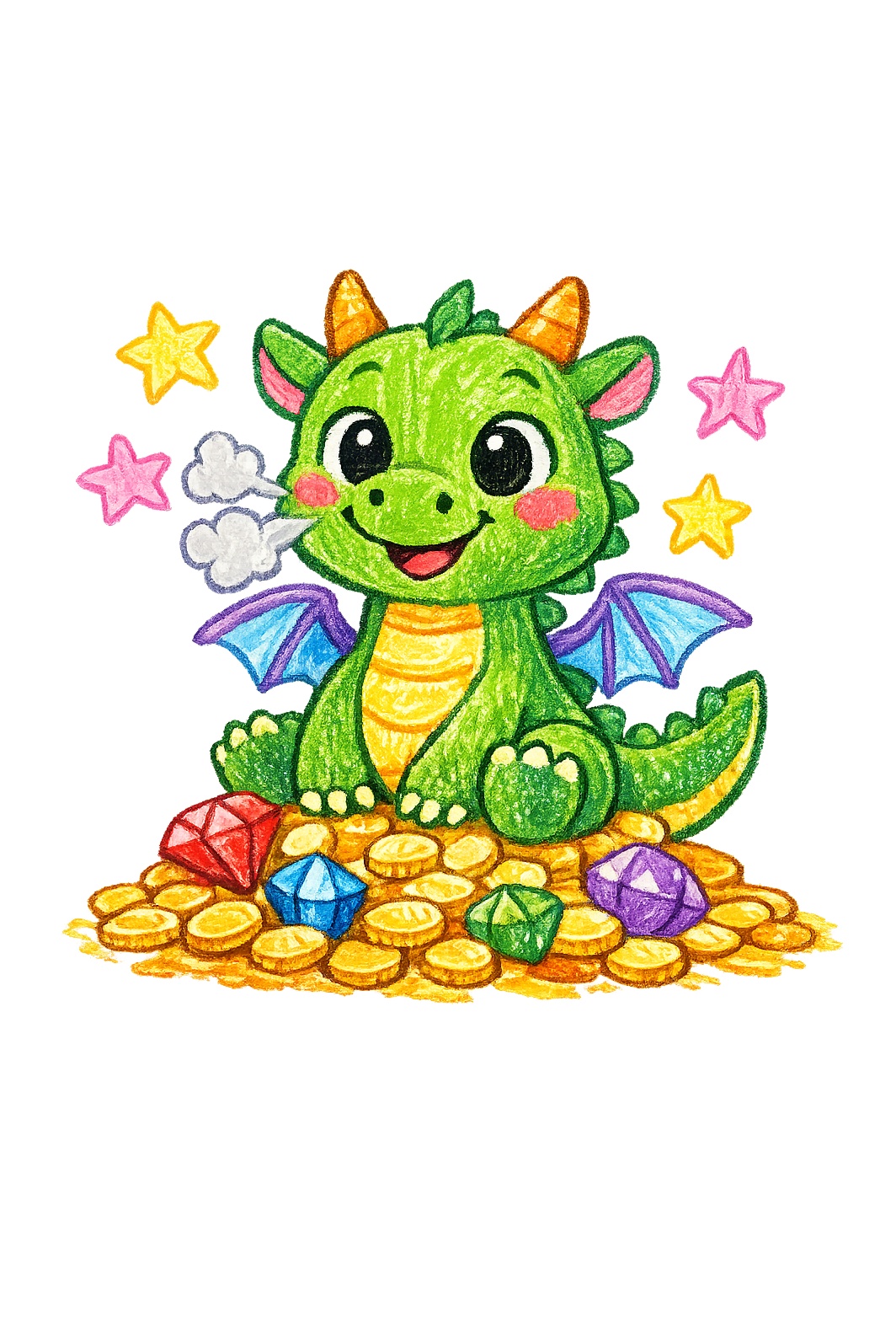 Friendly Dragon colored