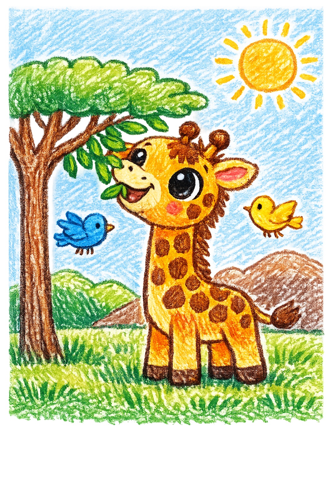 Giraffe colored