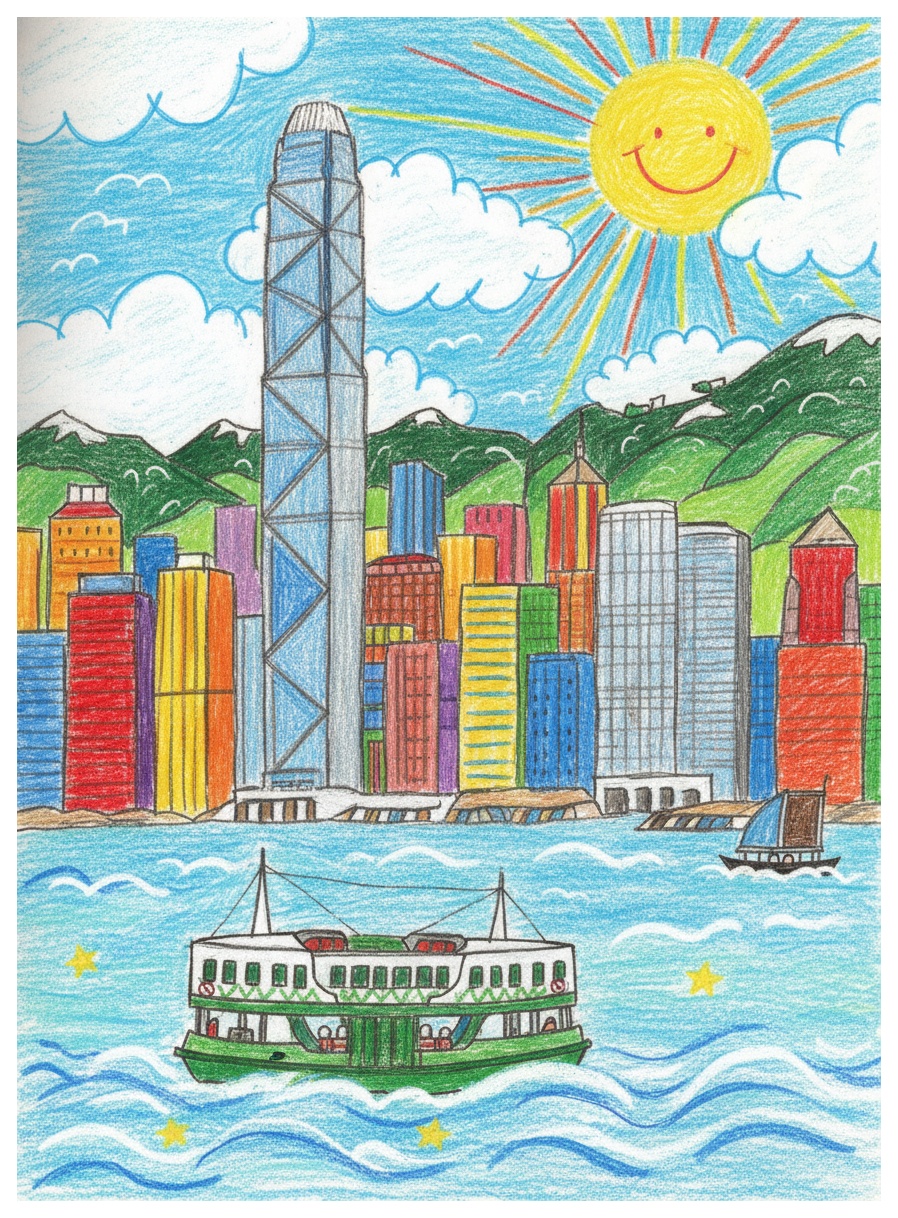 Hong Kong colored