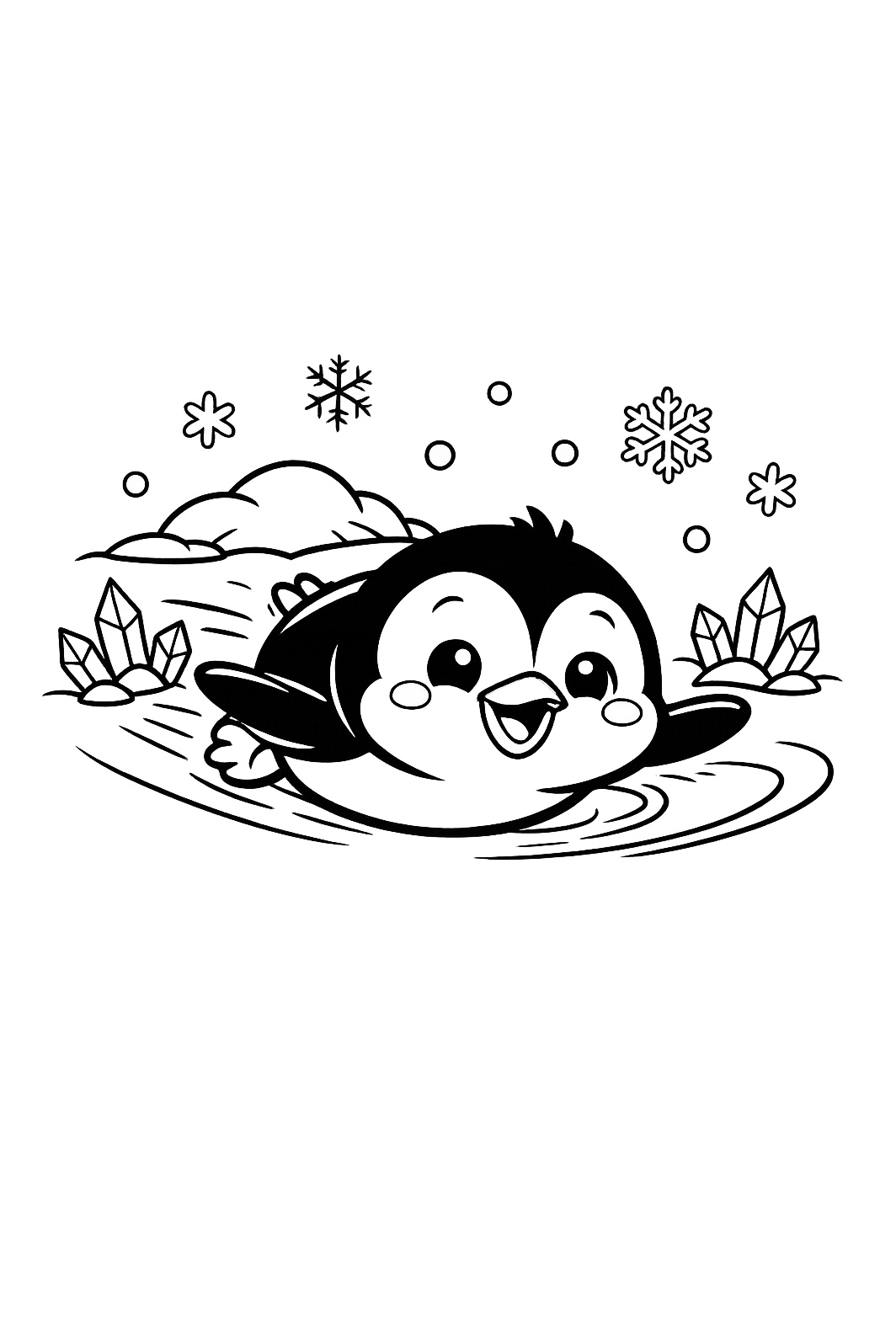 Penguin coloring pages
