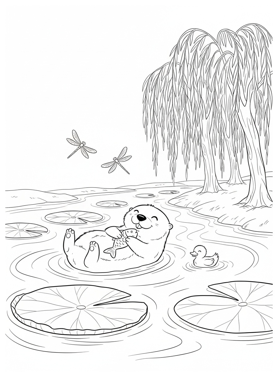 River coloring pages