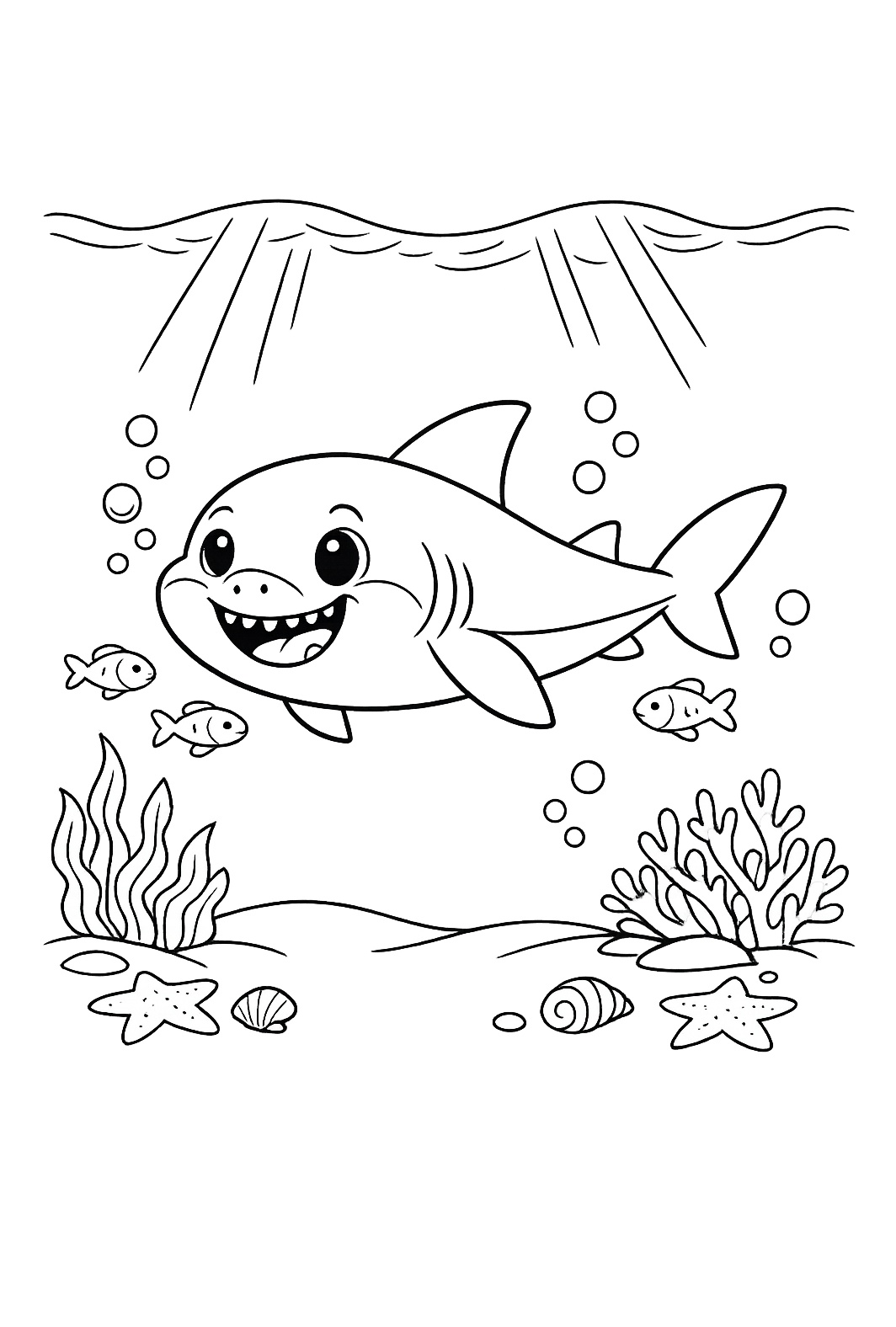 Shark coloring pages